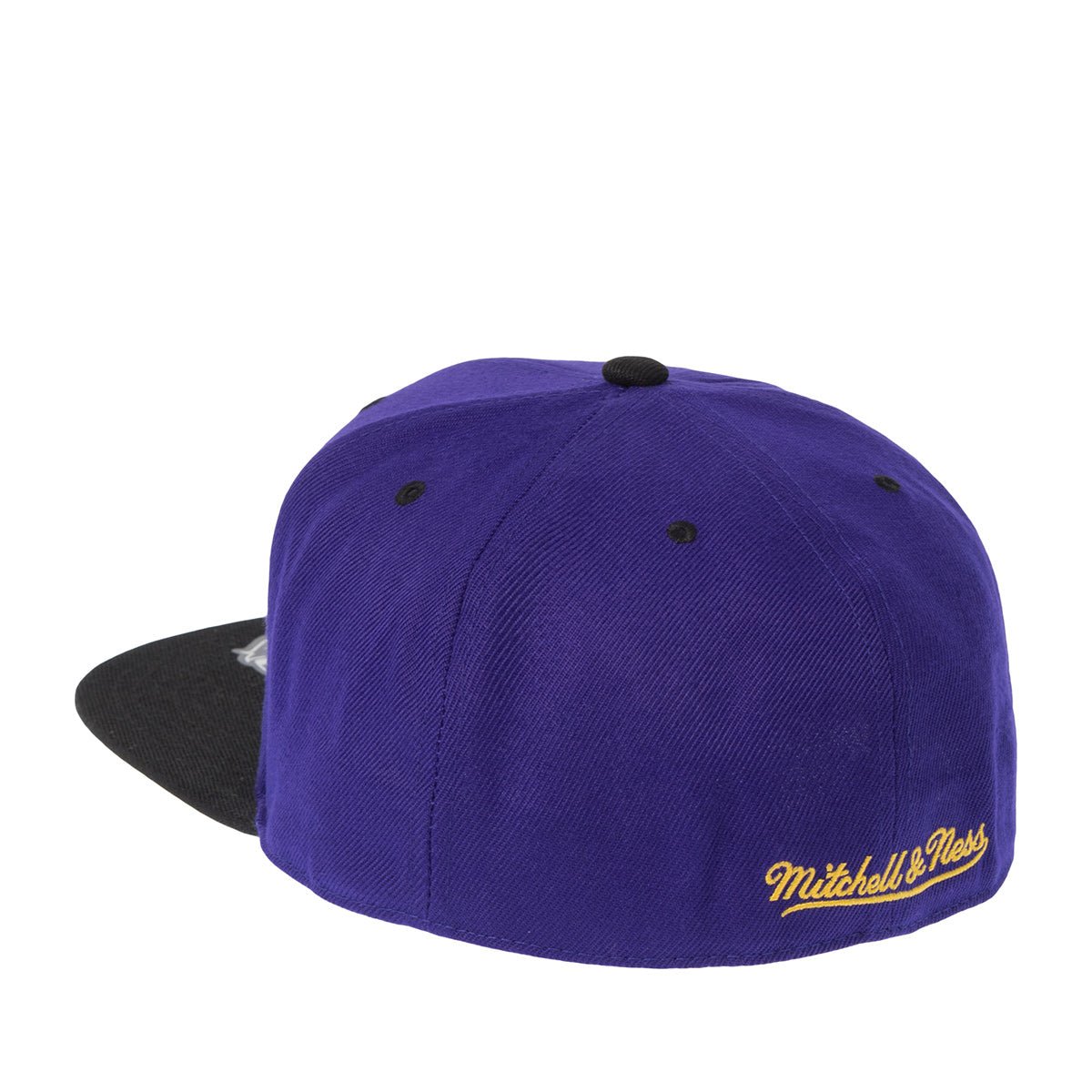 Los Angeles Lakers Purple/Black/Gold Fitted Hat - Mitchell & Ness -
