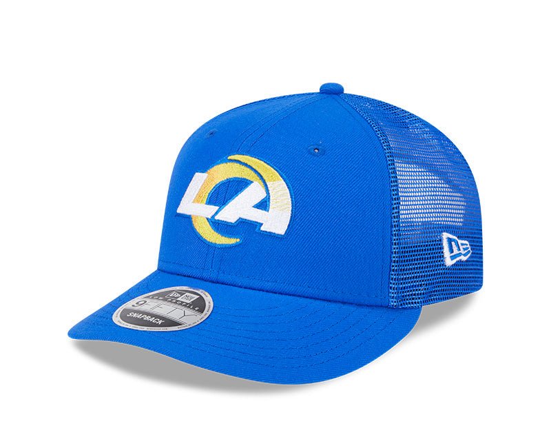 Los Angeles Rams Blue 9FIFTY Snapback Trucker Hat - New Era - 23850212401