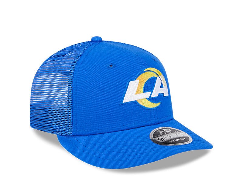Los Angeles Rams Blue 9FIFTY Snapback Trucker Hat - New Era - 23850212401