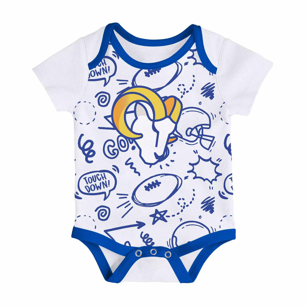 Los Angeles Rams Infant All Day Play 3 - Piece Bodysuit Set - NFL - 24330112401