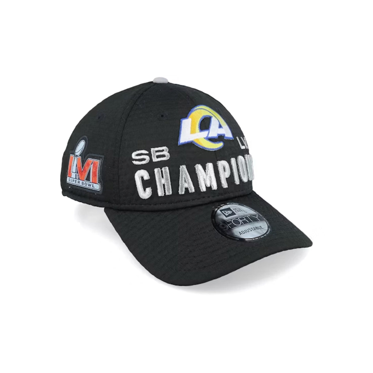 Los Angeles Rams NFL Super Bowl Champions 9FORTY Black Adjustable - New Era -