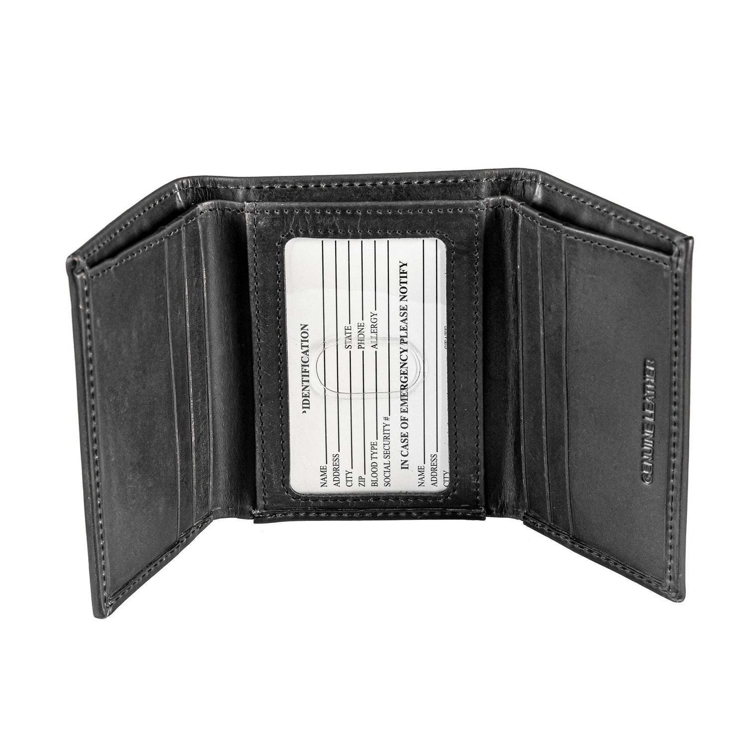 Los Angeles Rams, Tri - Fold Wallet, Black - EG Collective - 843771031008