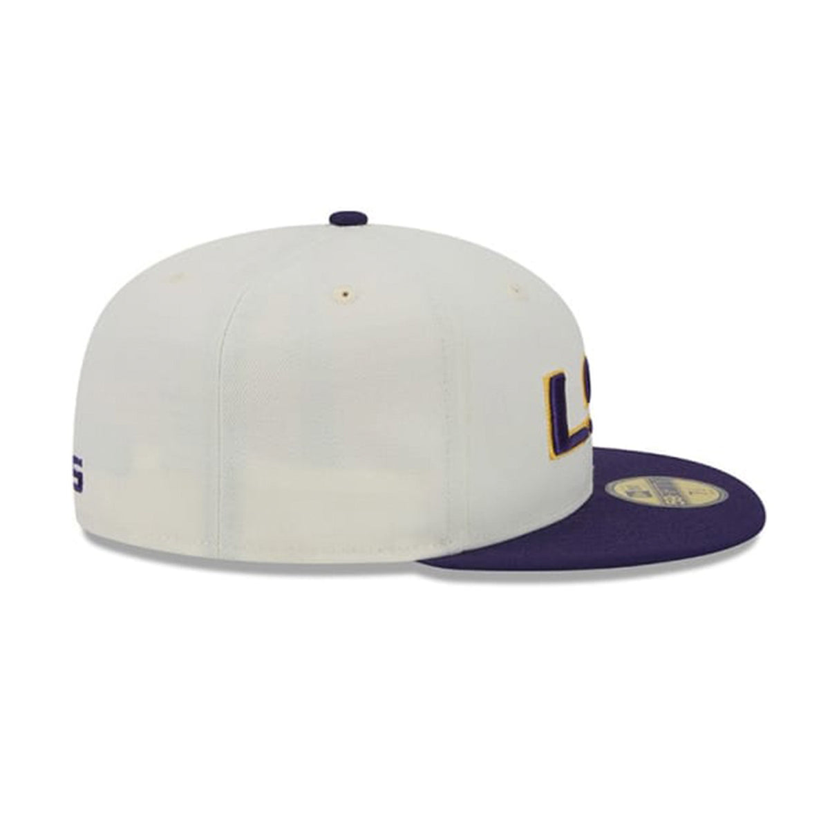 Louisiana State Tigers LSU Cream & Purple 59FIFTY Fitted Hat - New Era - 230110163201