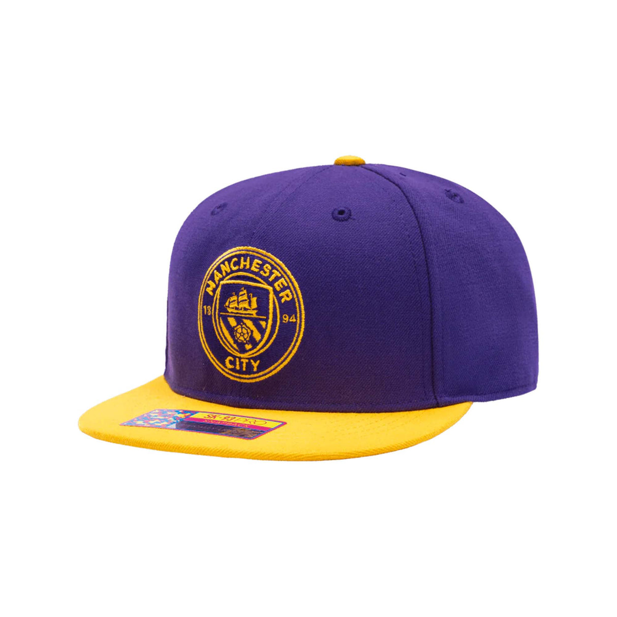 Manchester City Purple/Gold FT - 90 Pro Fitted Hat - Fan Ink -