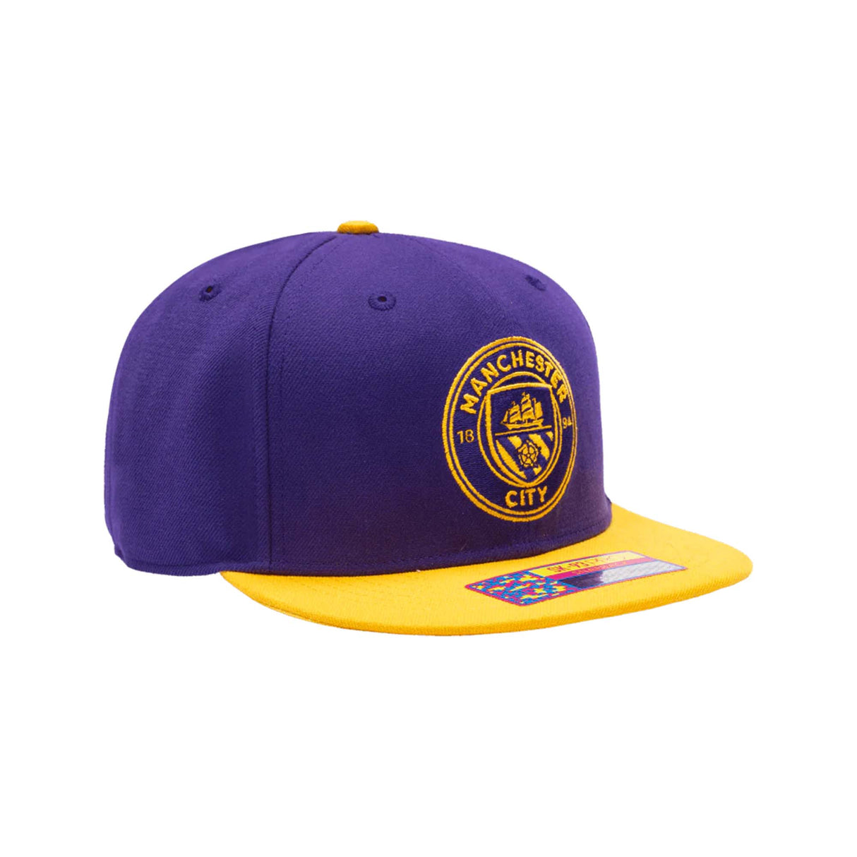 Manchester City Purple/Gold FT - 90 Pro Fitted Hat - Fan Ink -