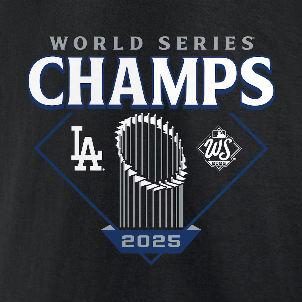 Los Angeles Dodgers 2025 World Series Champions Black Pullover Hoodie