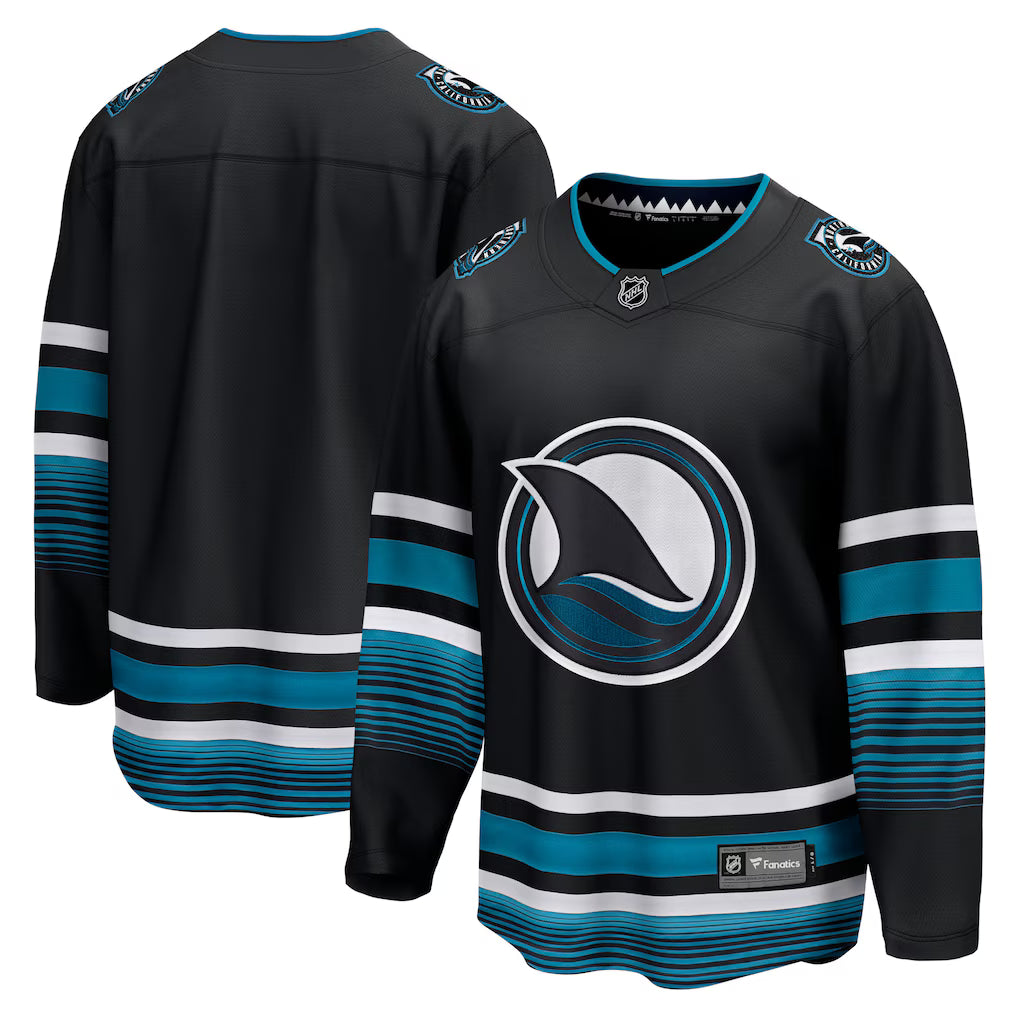 YOUTH San Jose Sharks Black Alternate Breakaway Jersey