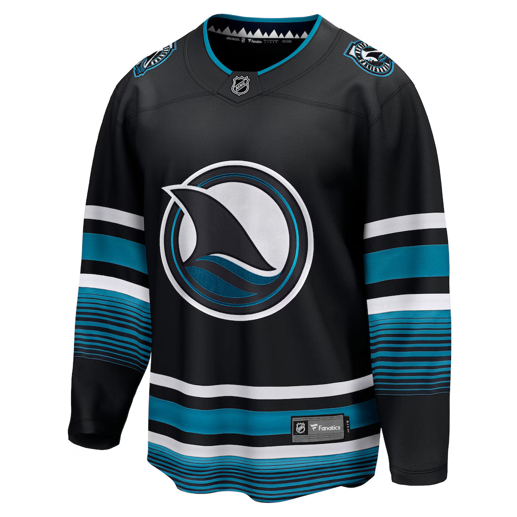 YOUTH San Jose Sharks Black Alternate Breakaway Jersey
