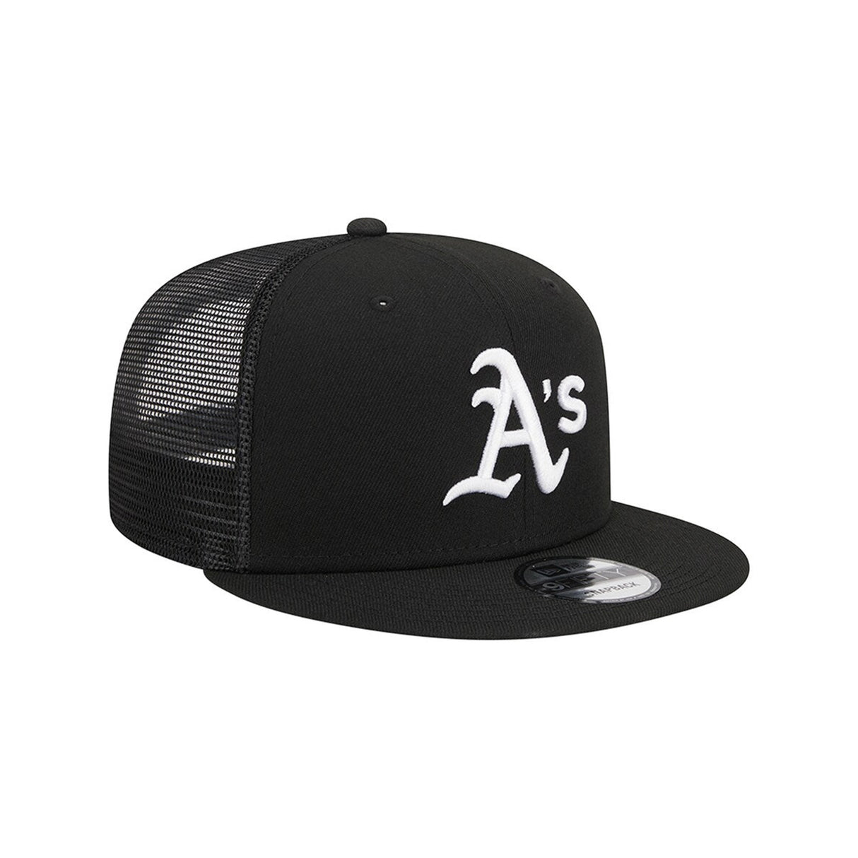Oakland Athletics Evergreen Black 9FIFTY Snapback Trucker Hat