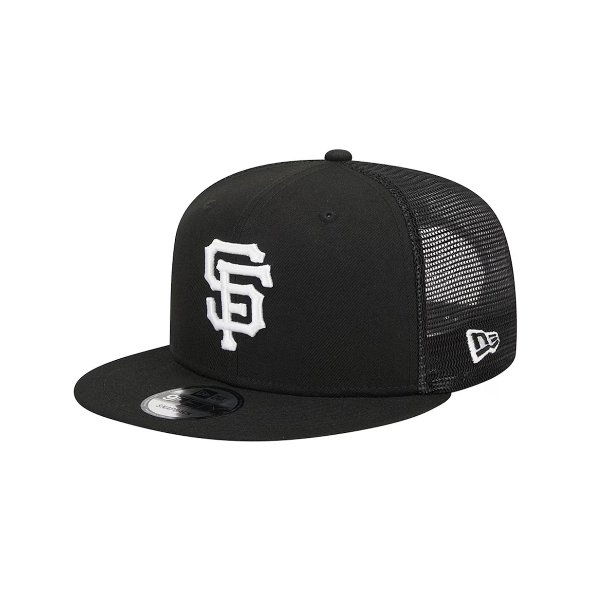 San Francisco Giants Black 9FIFTY Snapback Trucker Hat