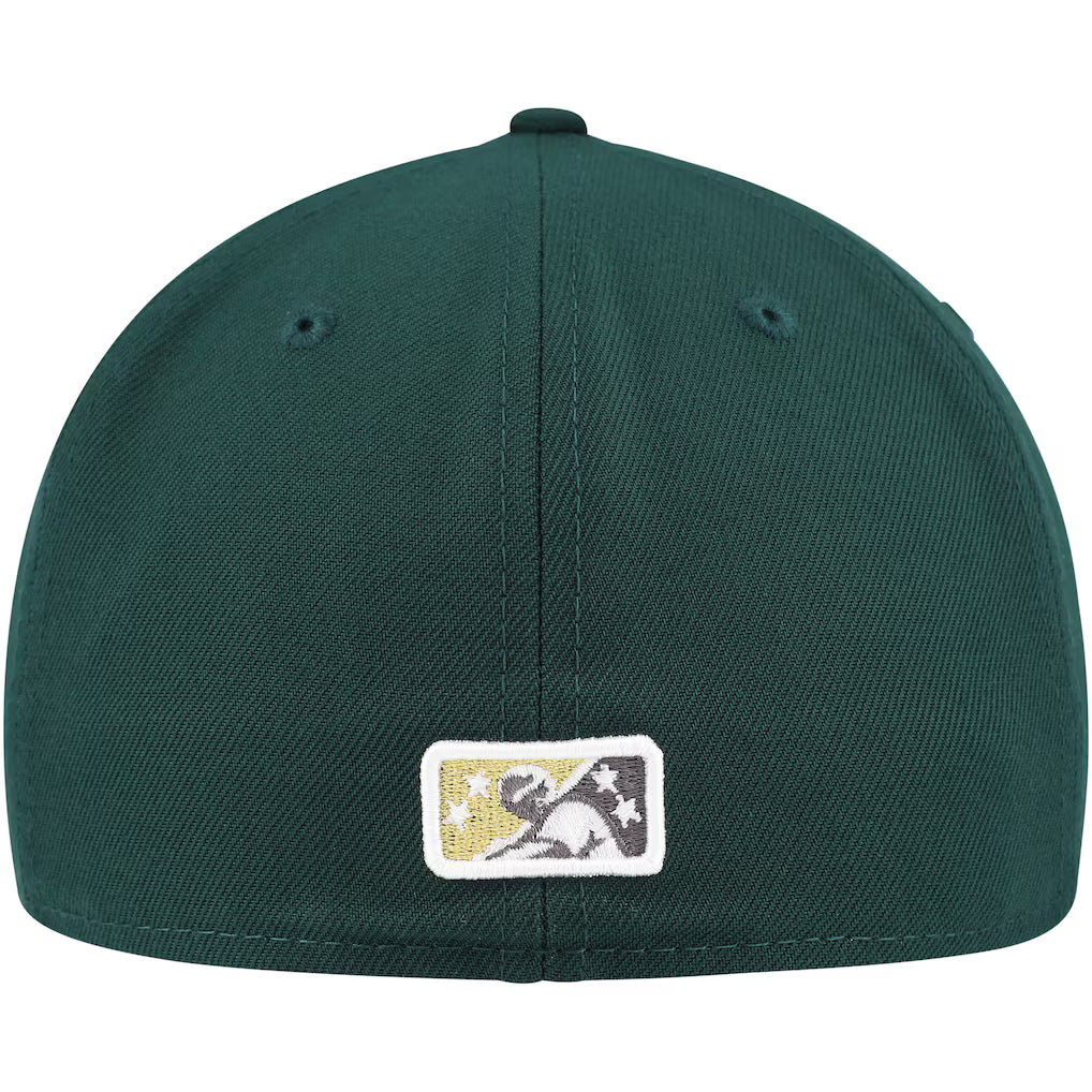 Fort Wayne TinCaps Green Authentic Collection 59FIFTY Fitted Hat
