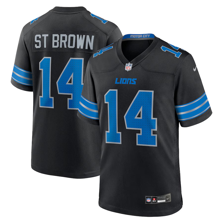 Detroit Lions Amon-Ra St. Brown Nike® Nike 2nd Alternate Game Jersey - Black