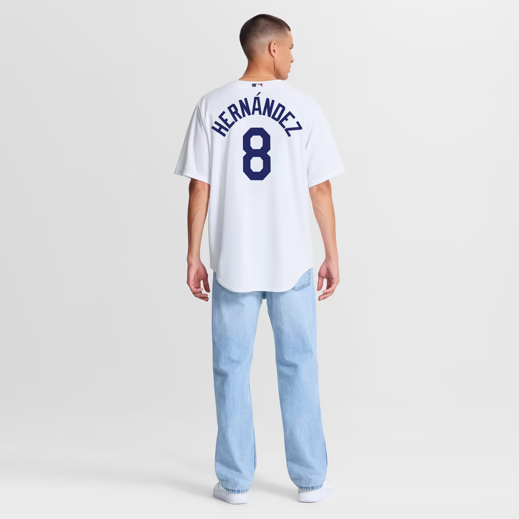 Los Angeles Dodgers Enrique Hernández White Home Replica Jersey