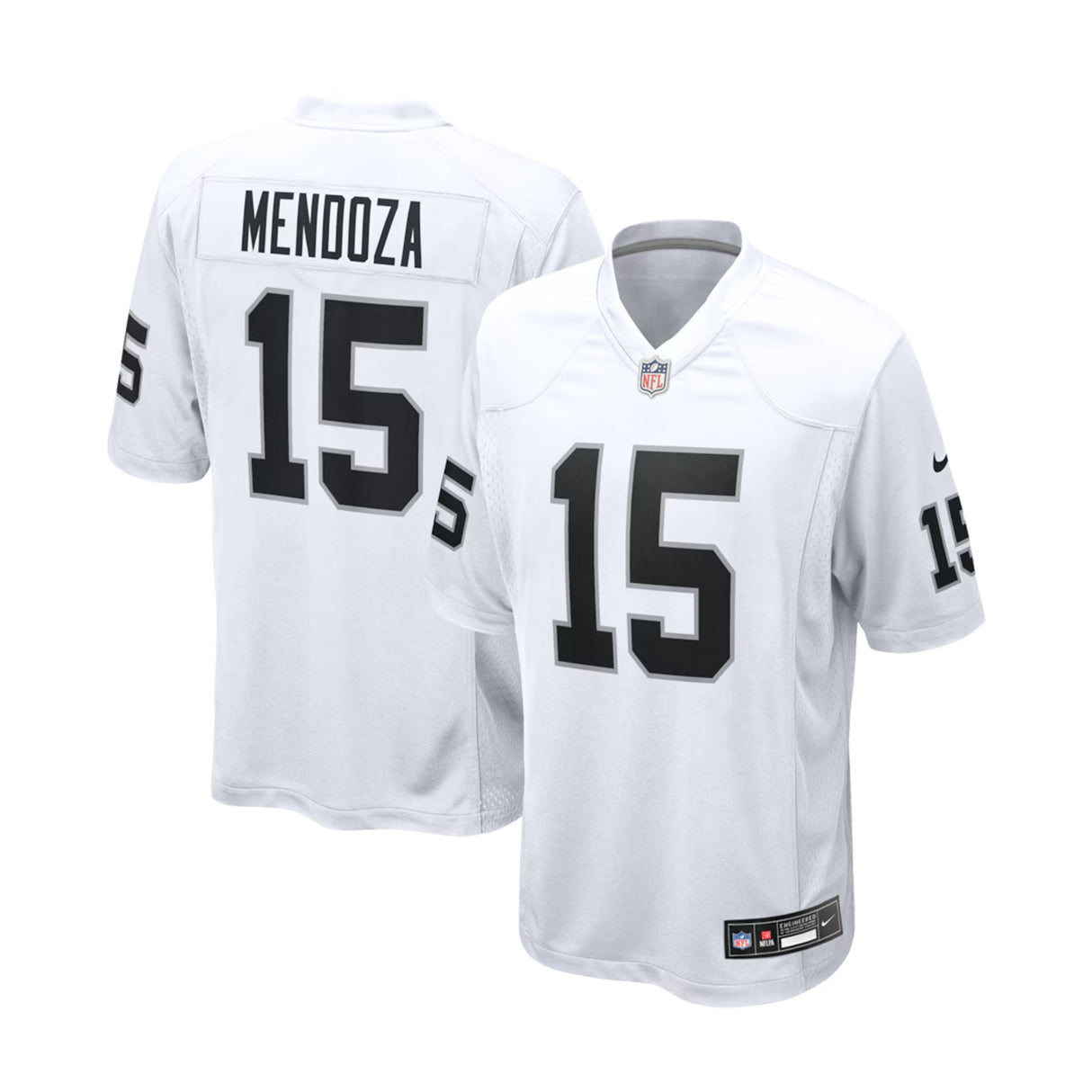 Las Vegas Raiders Fernando Mendoza White Game Player Jersey
