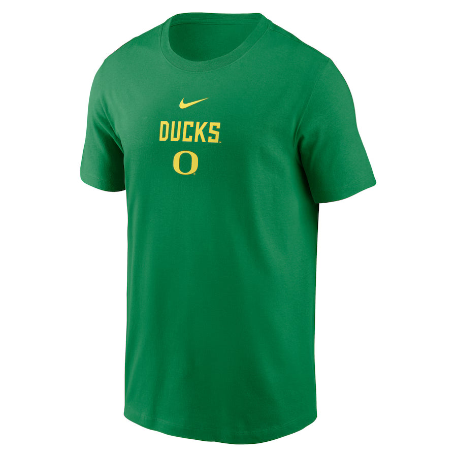 Oregon Ducks Green Nike 2-Hit Stacked T-Shirt
