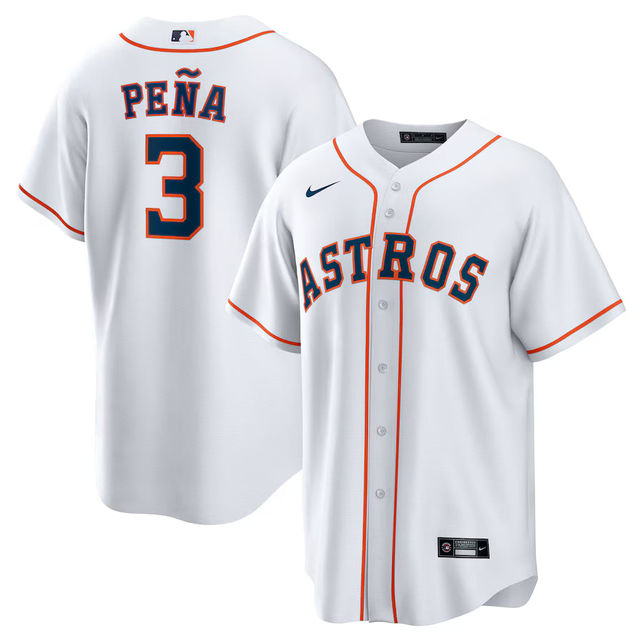 Houston Astros Jeremy Peña White Nike Home Replica Player Jersey