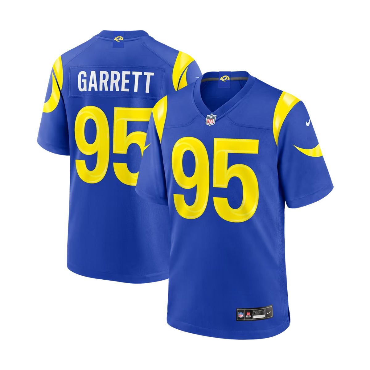 Los Angeles Rams Myles Garrett Blue Game Player Jersey