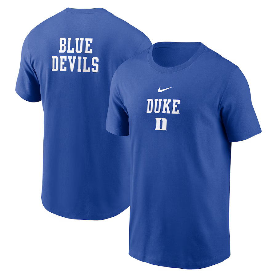 Duke Blue Devils Royal Nike 2-Hit Stacked T-Shirt