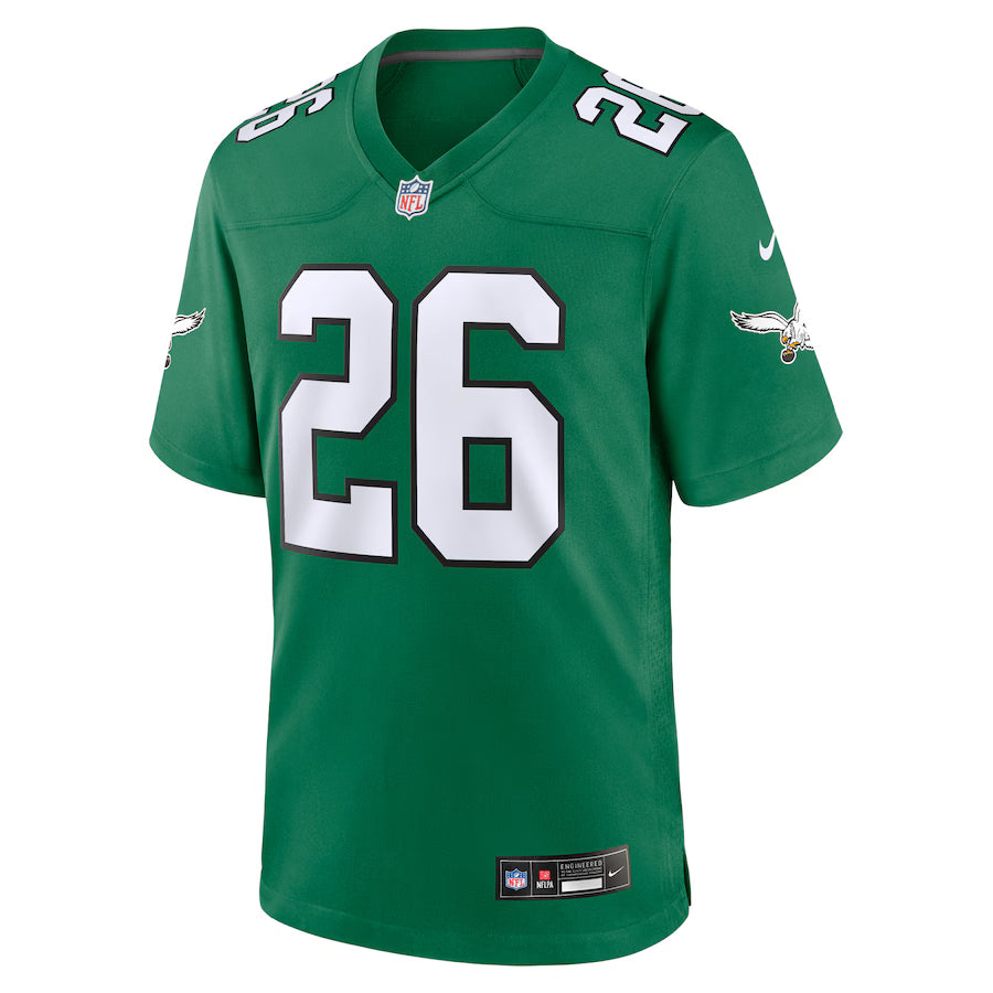 Philadelphia Eagles Saquon Barkley Kelly Green Alternate Game Jersey