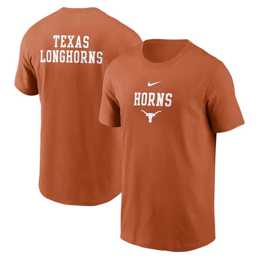 Texas Longhorns Nike 2-Hit Stacked T-Shirt