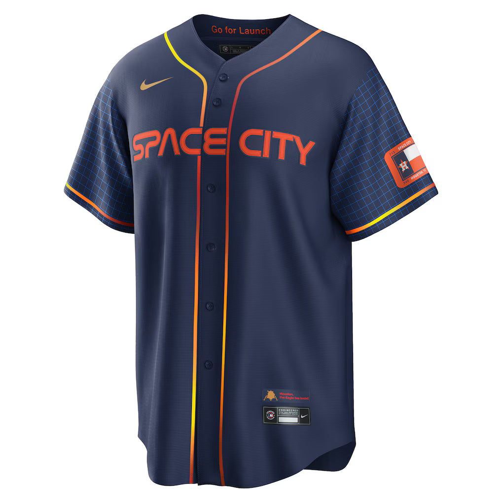 Houston Astros Yordan Álvarez Navy Nike Replica City Connect Jersey