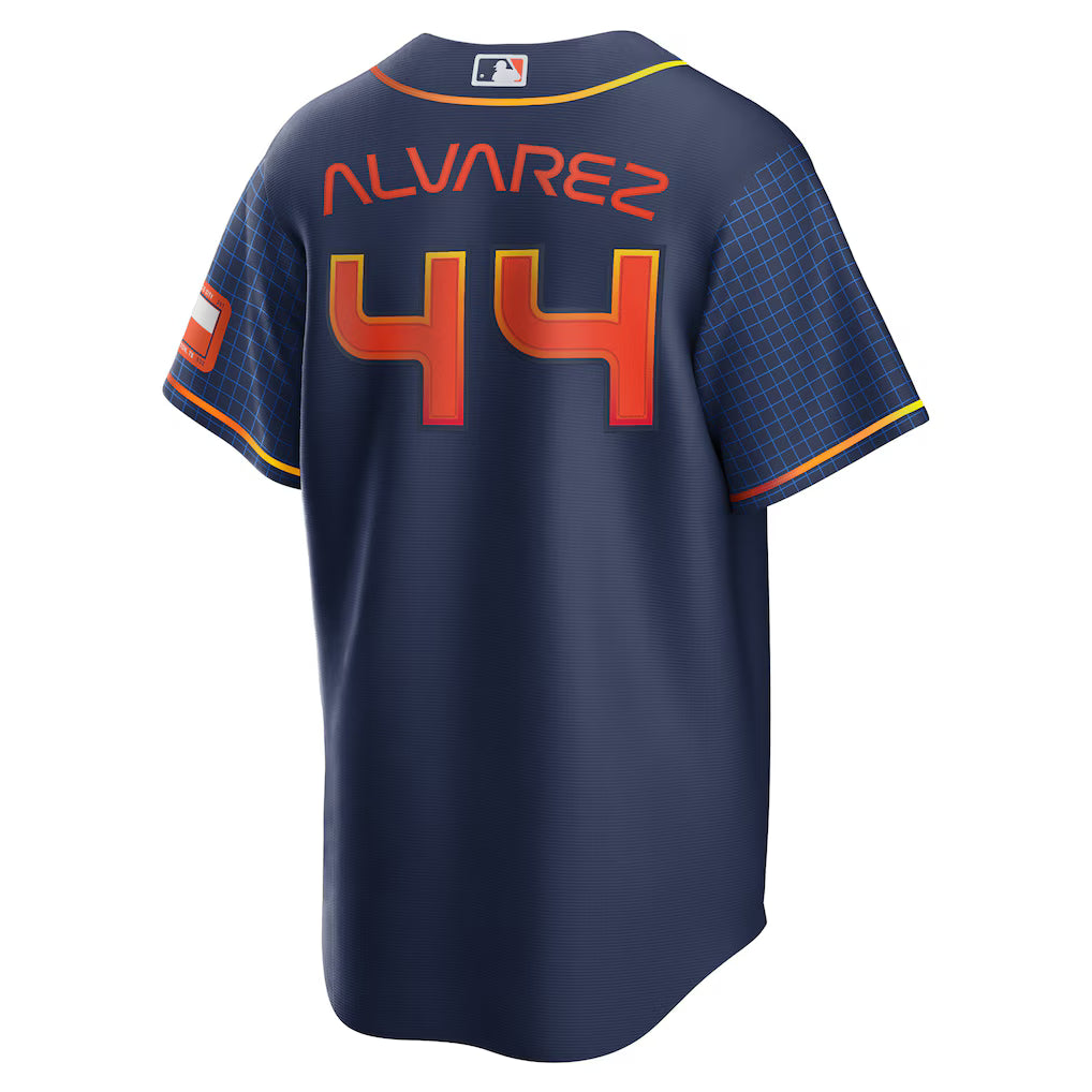 Houston Astros Yordan Álvarez Navy Nike Replica City Connect Jersey