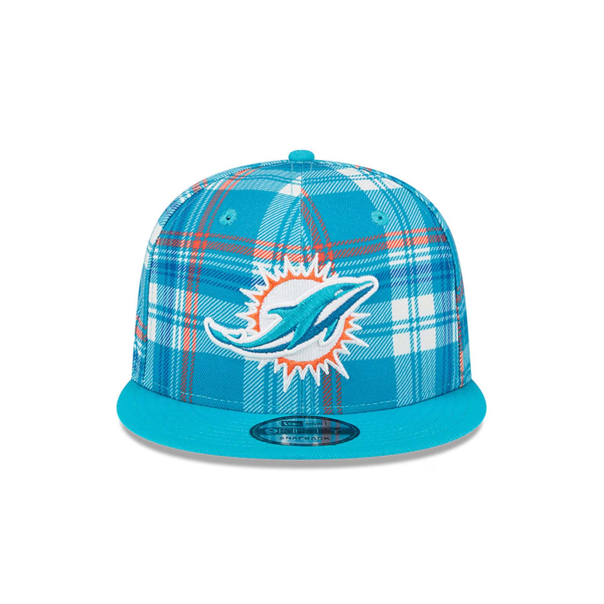Miami Dolphins 2024 Sideline Statement Plaid 9FIFTY Snapback Hat - New Era - 23950911301