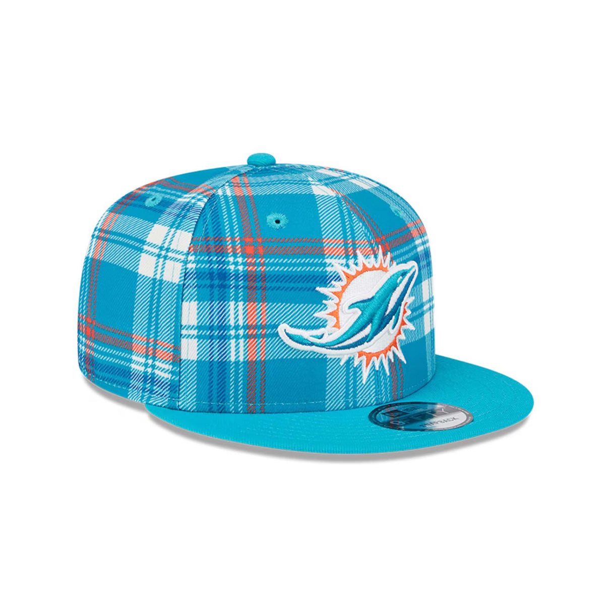 Miami Dolphins 2024 Sideline Statement Plaid 9FIFTY Snapback Hat - New Era - 23950911301