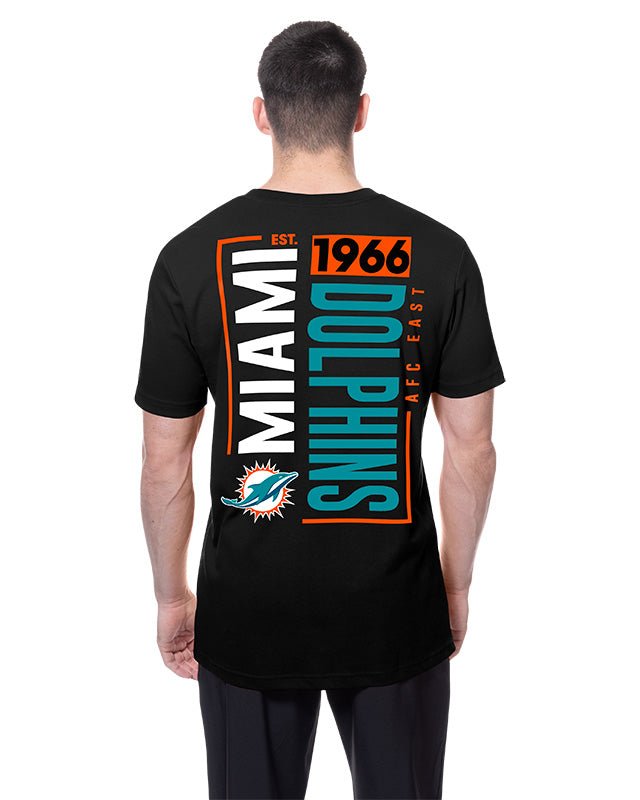 Miami Dolphins Black New Era 2 - Hit Boxy T-Shirt - New Era -