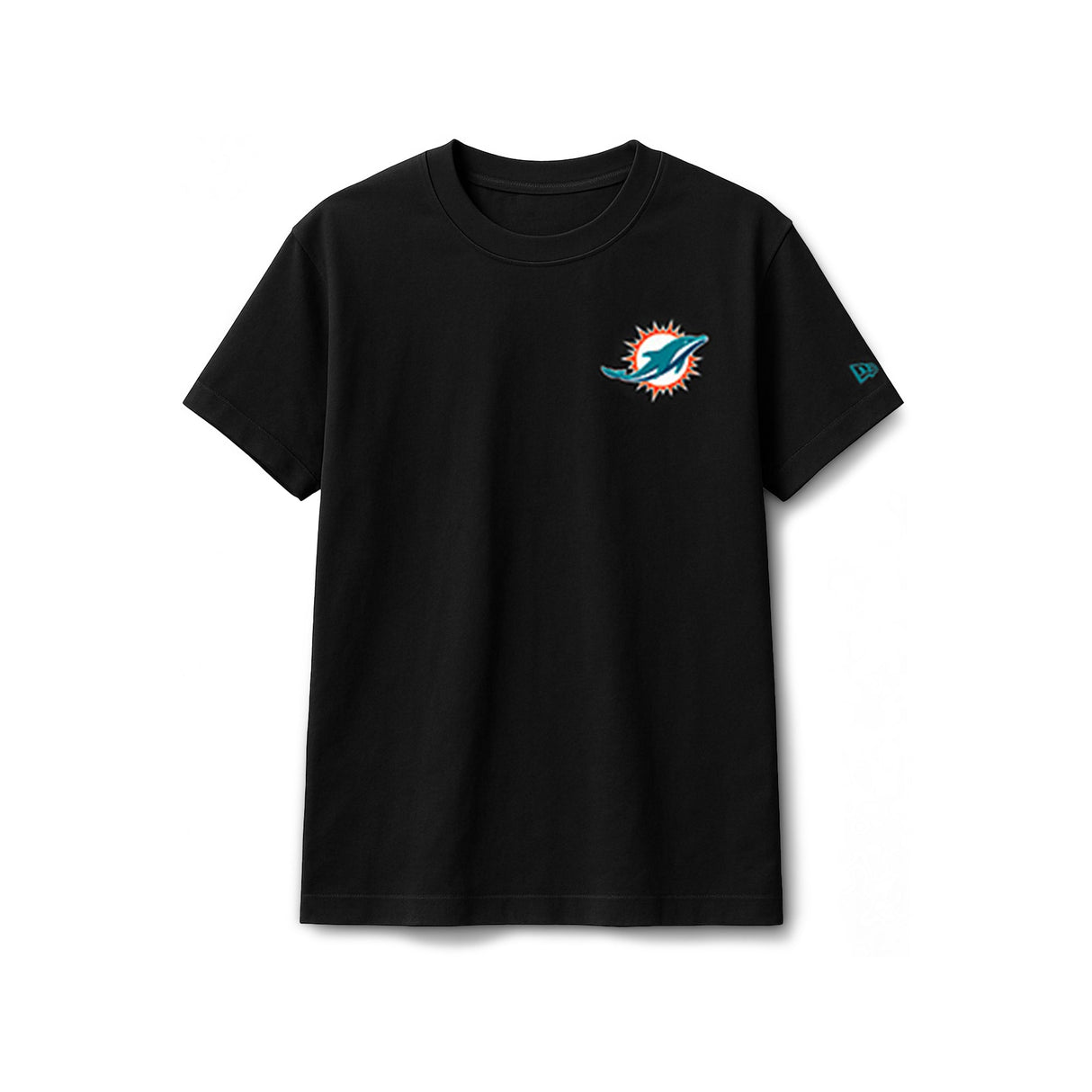 Miami Dolphins Black New Era 2 - Hit Boxy T-Shirt - New Era -