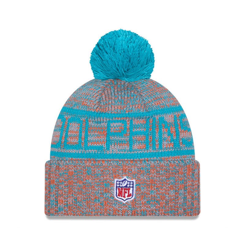 Miami Dolphins Knit Pom Beanie - New Era -