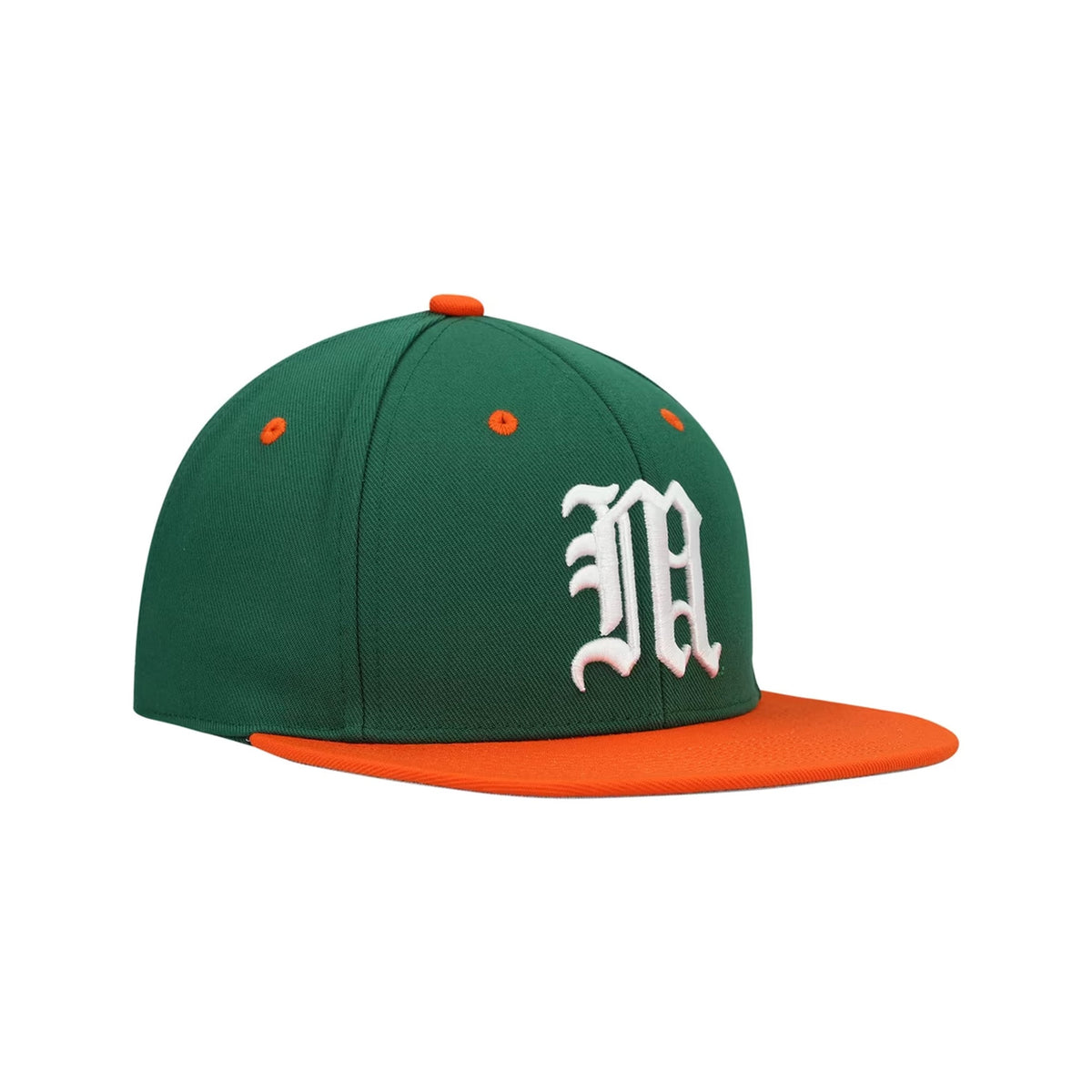 Miami Hurricanes Alternate Logo Green Fitted Hat - Adidas - 10570263501