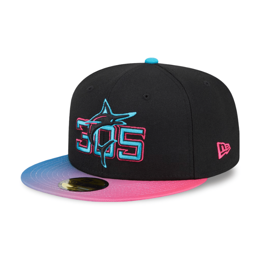 Miami Marlins City Connect 2025 59FIFTY Fitted - Blue & Pink - New Era -