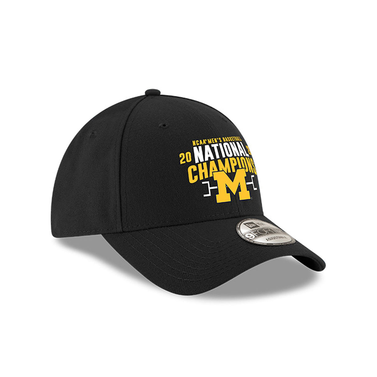 Michigan Wolverines 2026 NCAA Basketball National Champions Black 9FORTY Adjustable Hat - New Era - 37080263701