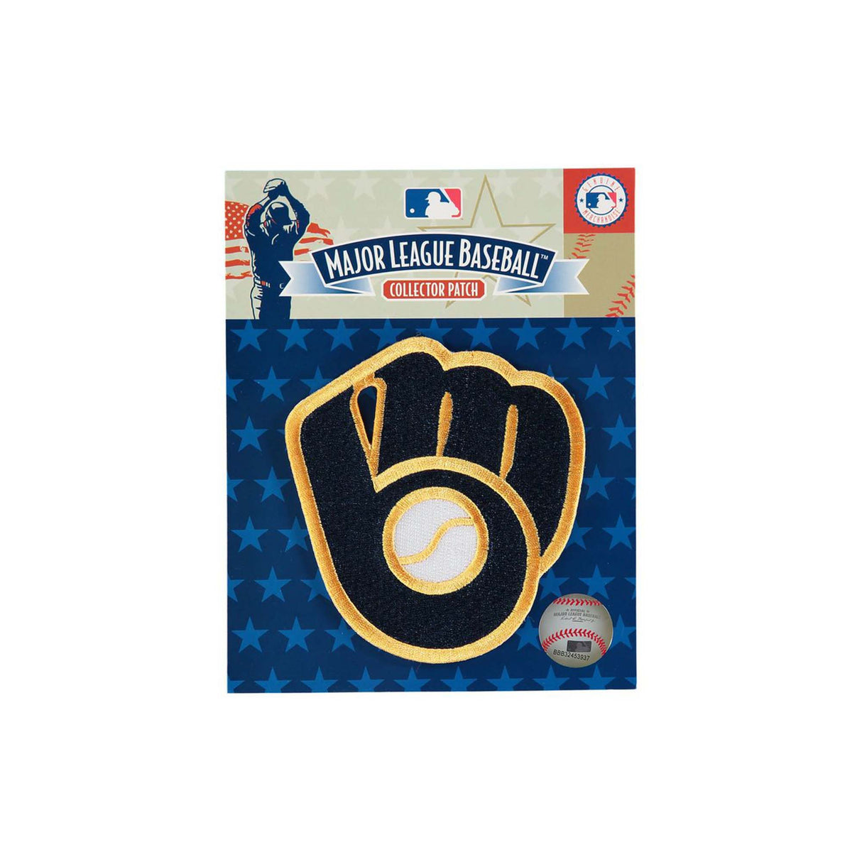 Milwaukee Brewers Ball - in - Glove Embroidered Collector Patch - The Emblem Source -