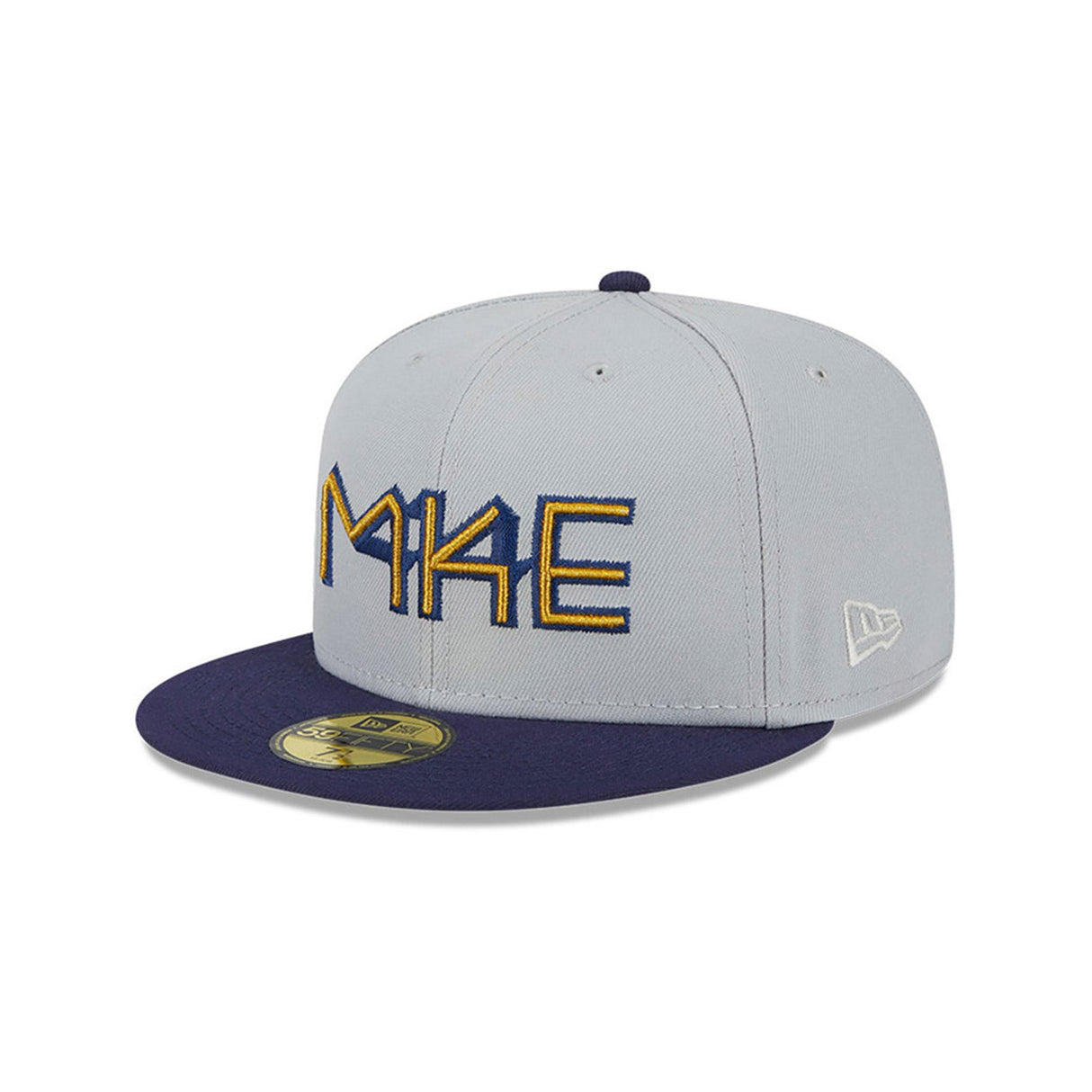 Milwaukee Brewers Metallic City Gray 59FIFTY Fitted Hat - New Era - 23334740601