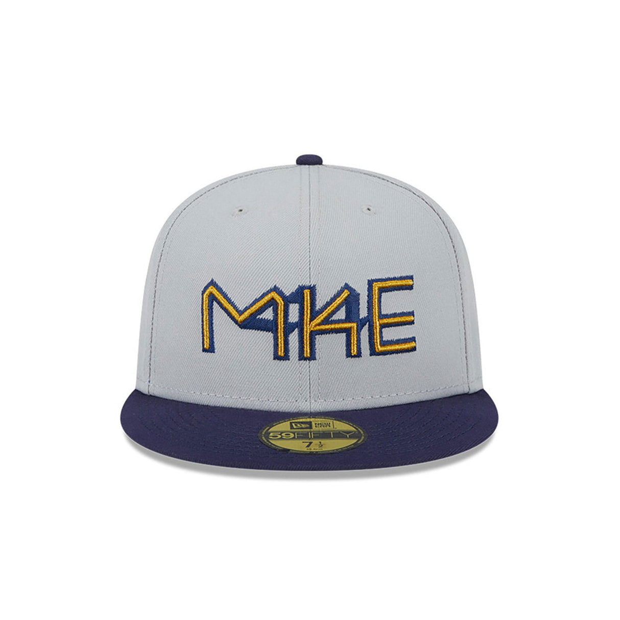 Milwaukee Brewers Metallic City Gray 59FIFTY Fitted Hat - New Era - 23334740601