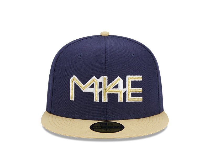 Milwaukee Brewers Navy Cooperstown Collection Retro 59FIFTY Fitted Hat - New Era -