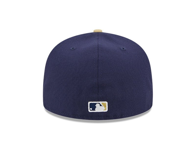 Milwaukee Brewers Navy Cooperstown Collection Retro 59FIFTY Fitted Hat - New Era -