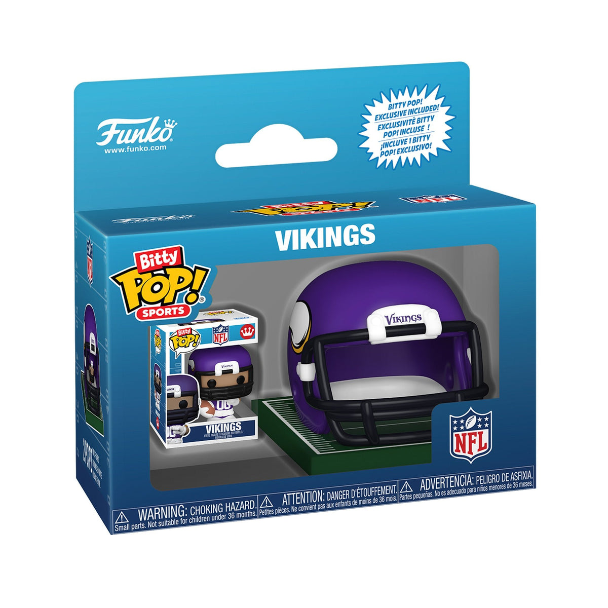 Minnesota Vikings Bitty Pop! Helmet & Player - Funko - 1508041131