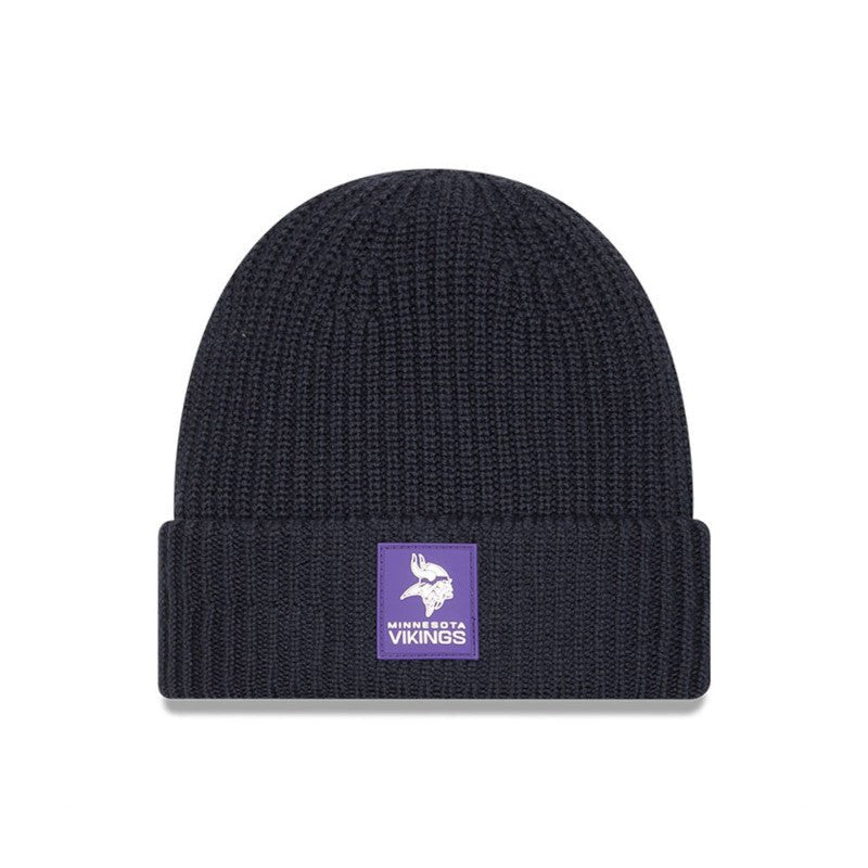 Minnesota Vikings Navy Cuffed Knit Beanie - New Era -