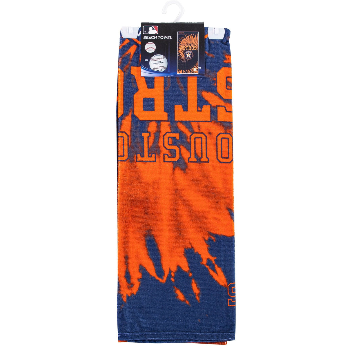 MLB Houston Astros Psychedelic Beach Towel 30x60 Inches - Northwest - 190604342757