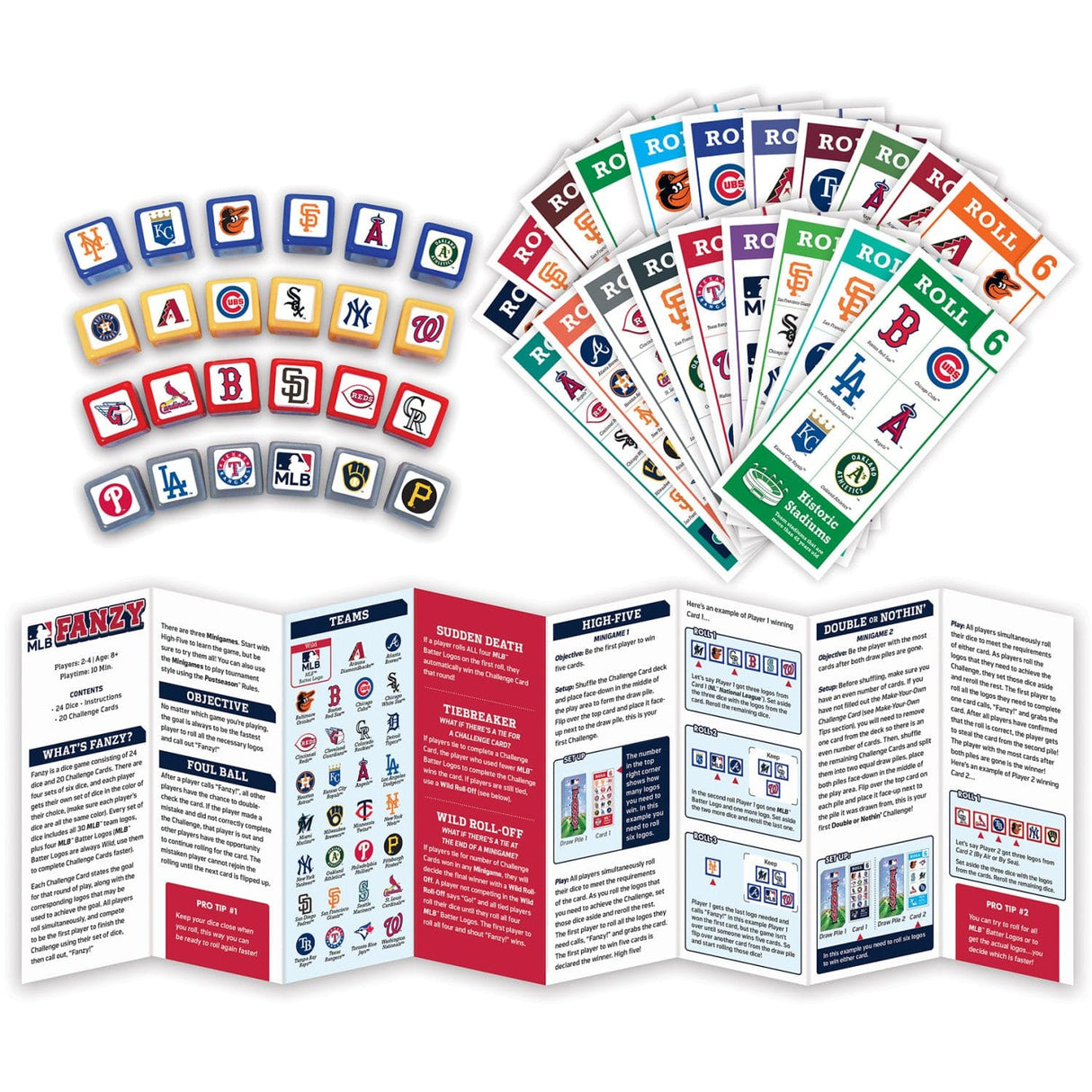 MLB - League Fanzy Dice Game - MasterPieces Puzzle Company INC - 705988419232