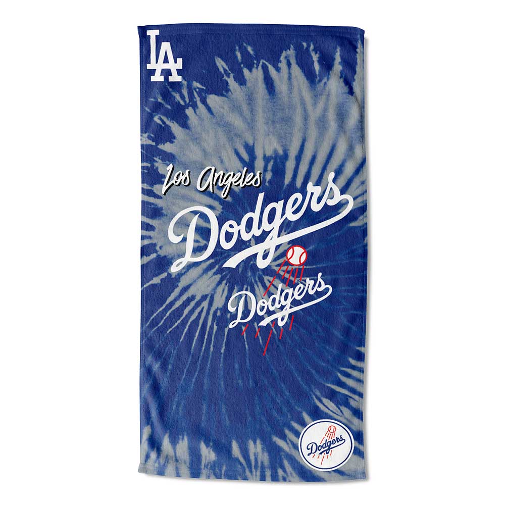 MLB Los Angeles Dodgers Psychedelic Beach Towel 30x60 Inches - Northwest - 190604342825