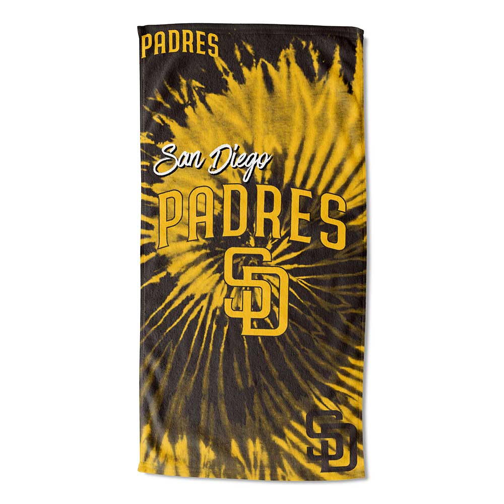 MLB San Diego Padres Psychedelic Beach Towel 30x60 Inches - Northwest - 190604342894