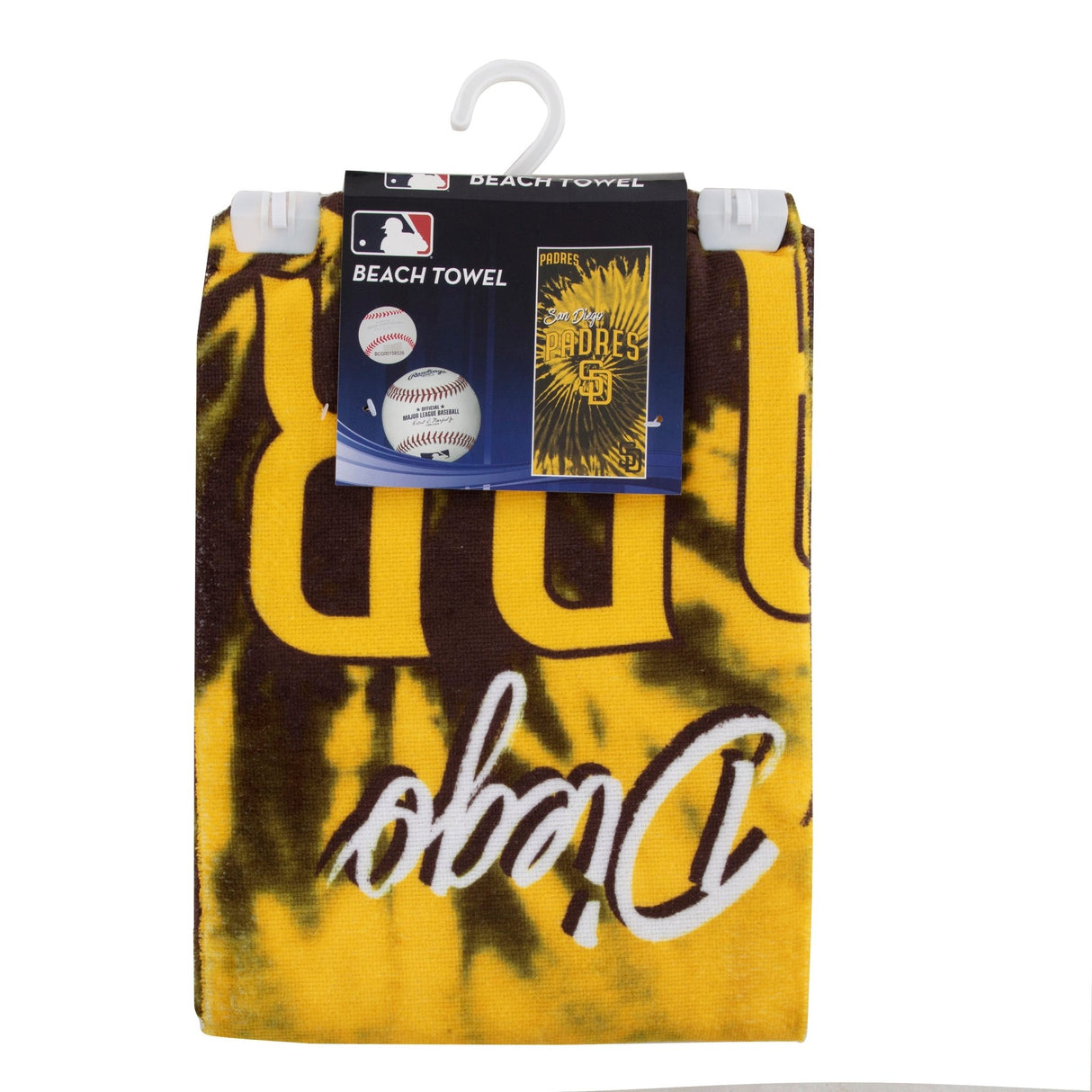 MLB San Diego Padres Psychedelic Beach Towel 30x60 Inches - Northwest - 190604342894