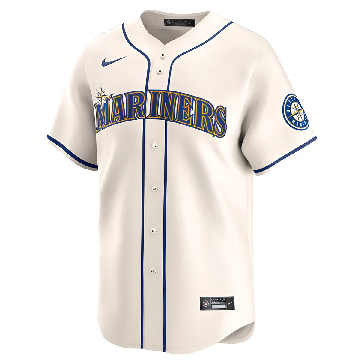 MLB Seattle Mariners Nike Alternate Limited Cream Jersey - Nike -