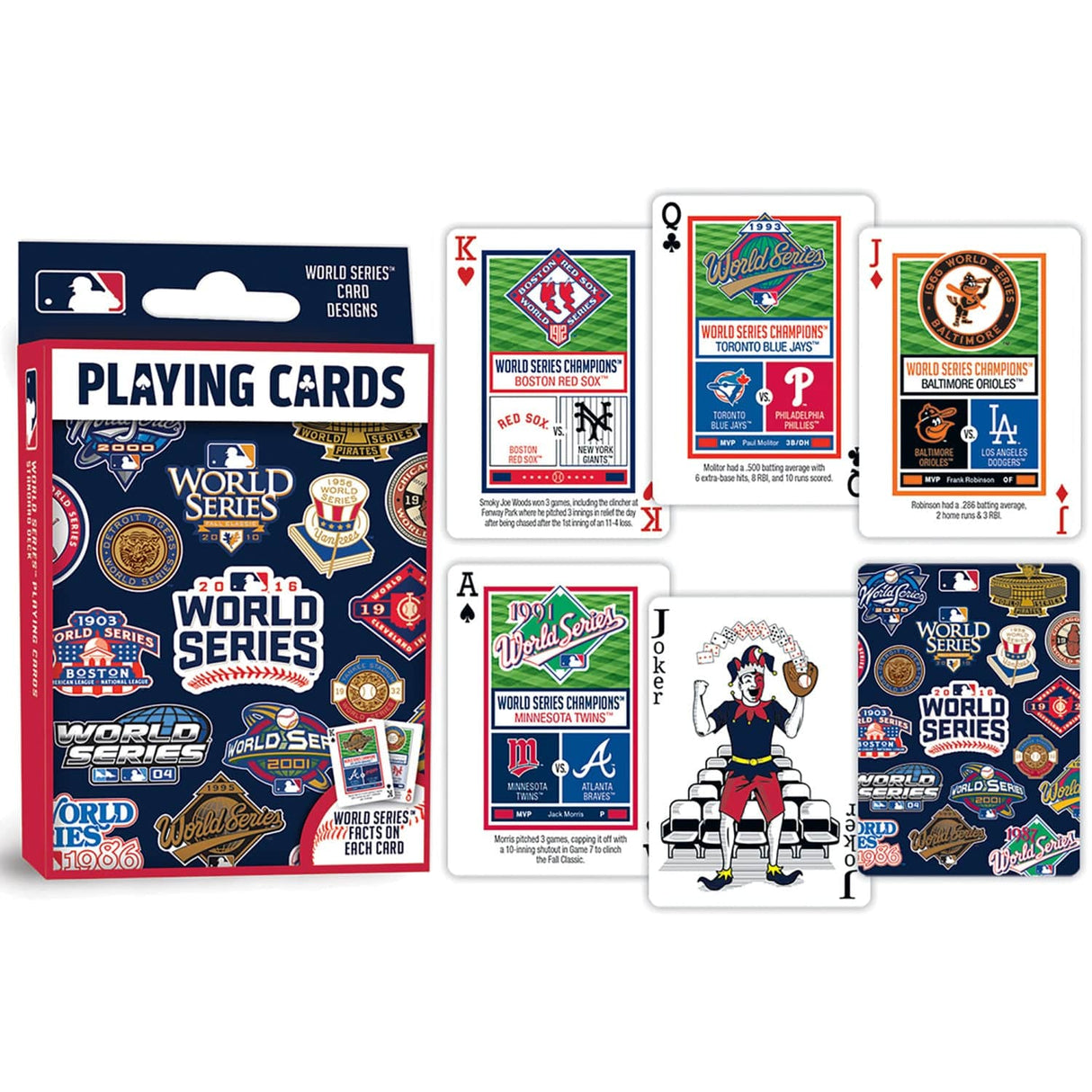 MLB World Series Playing Cards - 54 Card Deck - MasterPieces Puzzle Company INC - 705988917868