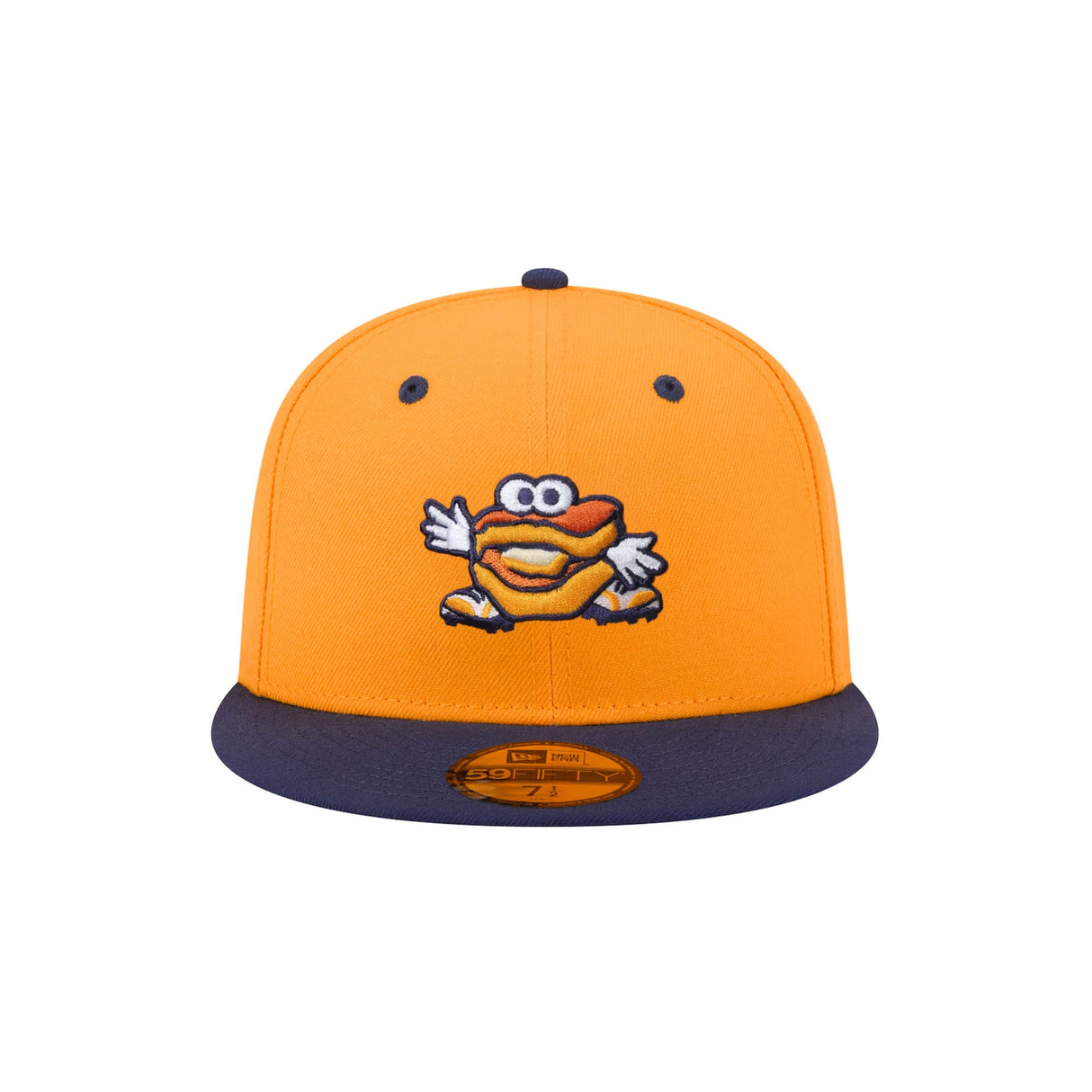 Montgomery Biscuits Authentic Collection Alternate Orange Gold 59FIFTY Fitted Hat - New Era - 230401409323
