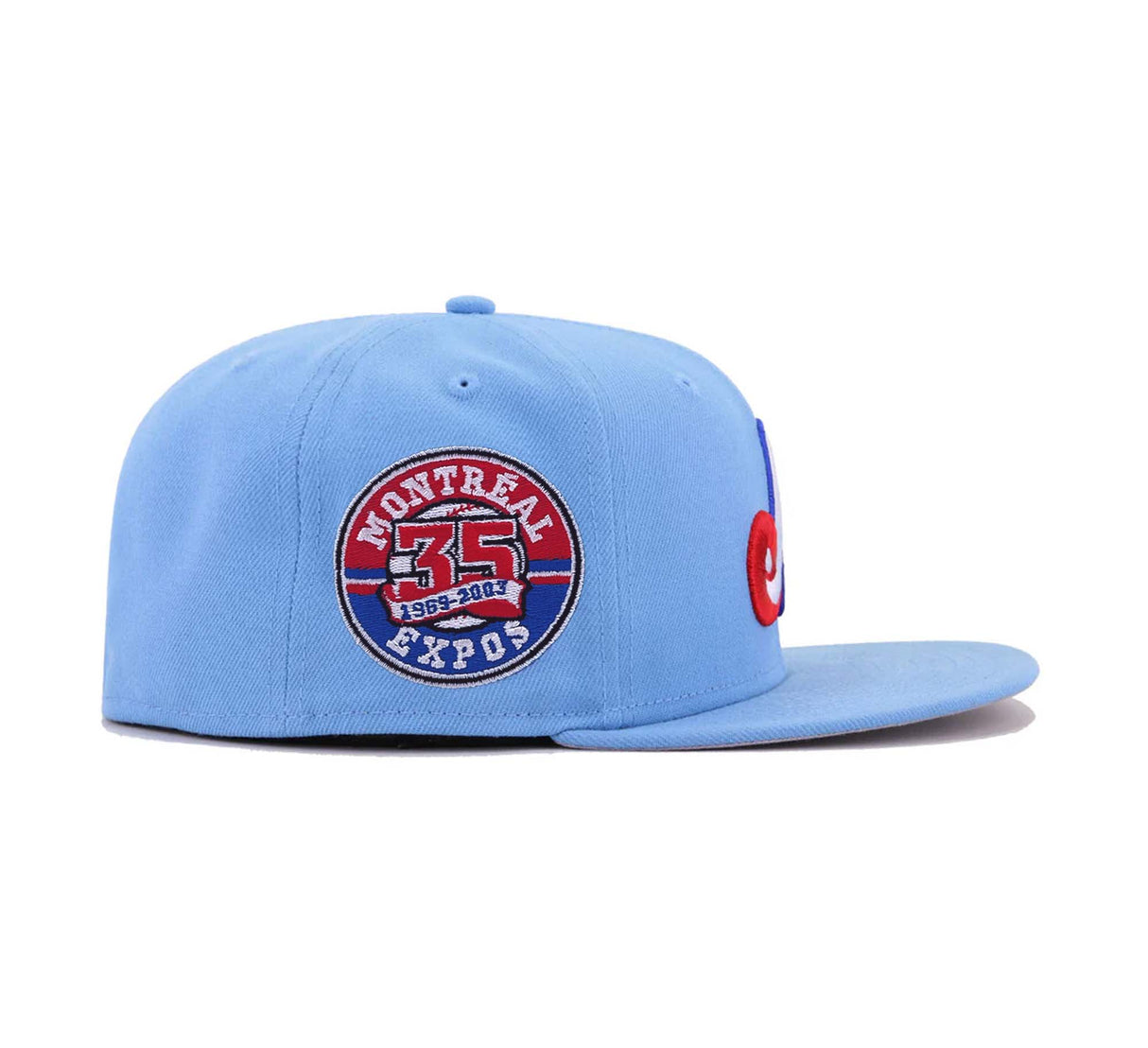 Montreal Expos Sky Blue 35th Anniversary Patch 59FIFTY Fitted - New Era -